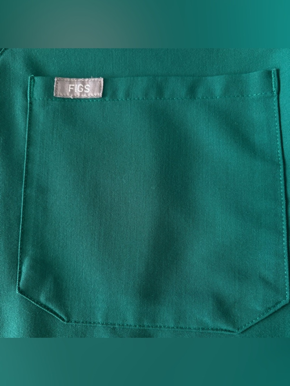 FIGS Catarina Scrub Top Technical collection XS Green EUC - Picture 4 of 8